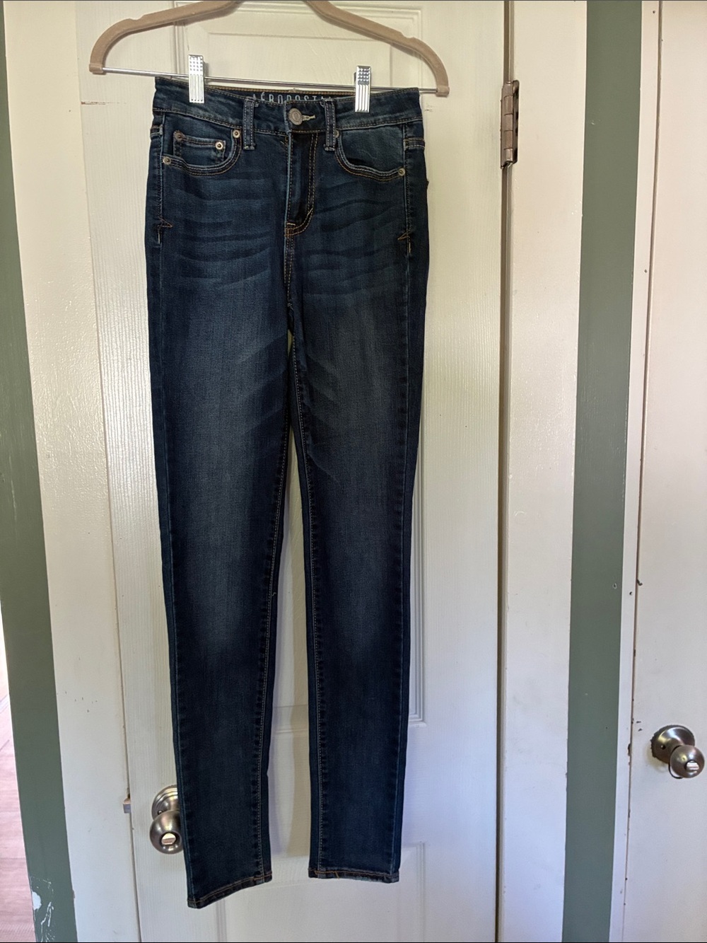 Aeropostale Women's Dark Blue Skinny Jeans